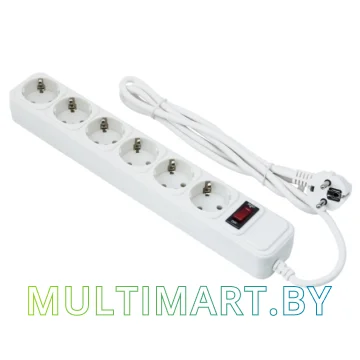 Сетевой фильтр ExeGate 6 розеток, 5 м, белый (SP-6-5W)